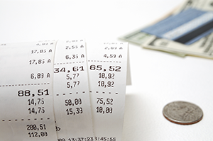 Receipts and money